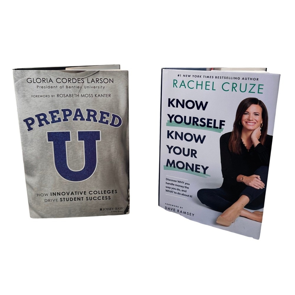 Rachel Cruze Know Yourself Know Your Money & Gloria Larson Prepared U Book Lot 2